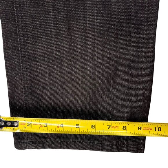 Affliction Black Jeans Blake Relaxed Straight Denim Mens 32x32 Studded Label - Picture 14 of 16